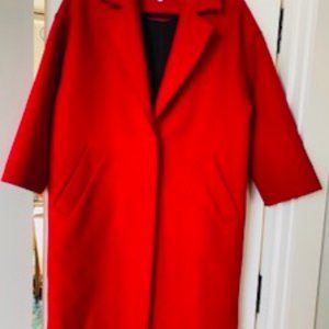 Warehouse boiled wool  midi length coat Size S